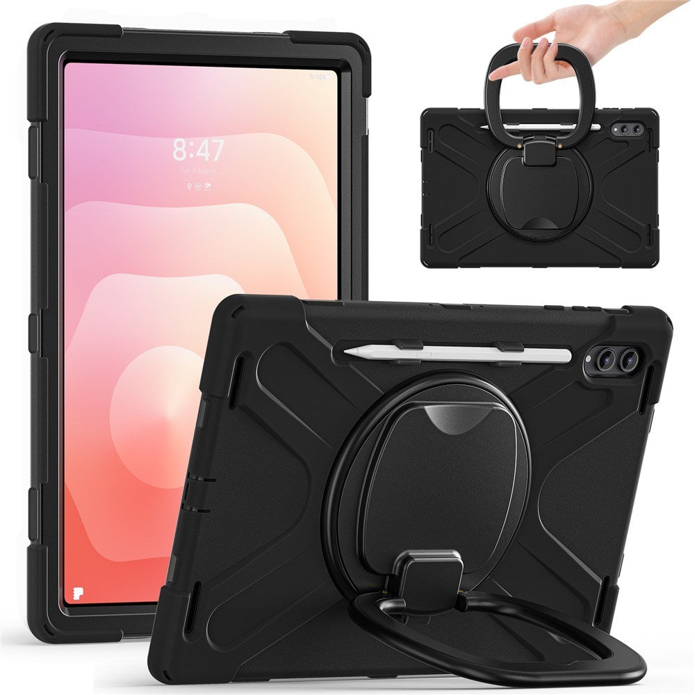 Samsung Galaxy Tab S12 Ultra / S11 Ultra EIDERWOOD Håndverkerdeksel Med Stativ - Svart