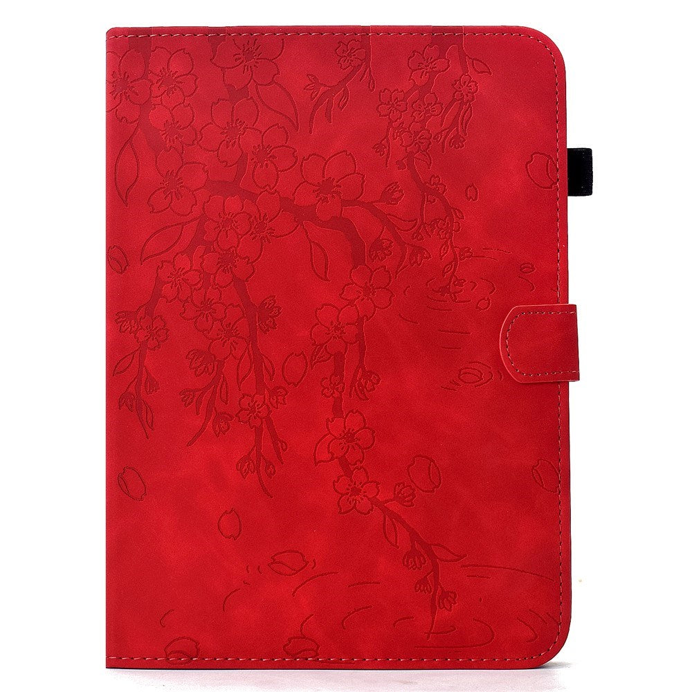 Lenovo Idea Tab Pro / Tab P12 Pro EIDERWOOD Flippdeksel med Blomstertrykk - Rød