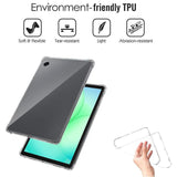 EIDERWOOD Samsung Galaxy Tab A11 Fleksibelt Plast Deksel inkl. Herdet Glassbeskytter - Gjennomsiktig