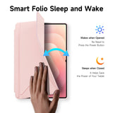 Samsung Galaxy Tab S12 Ultra / S11 Ultra DUX DUCIS Origami Hybrid Kunstskinn Flip Deksel - Rosa