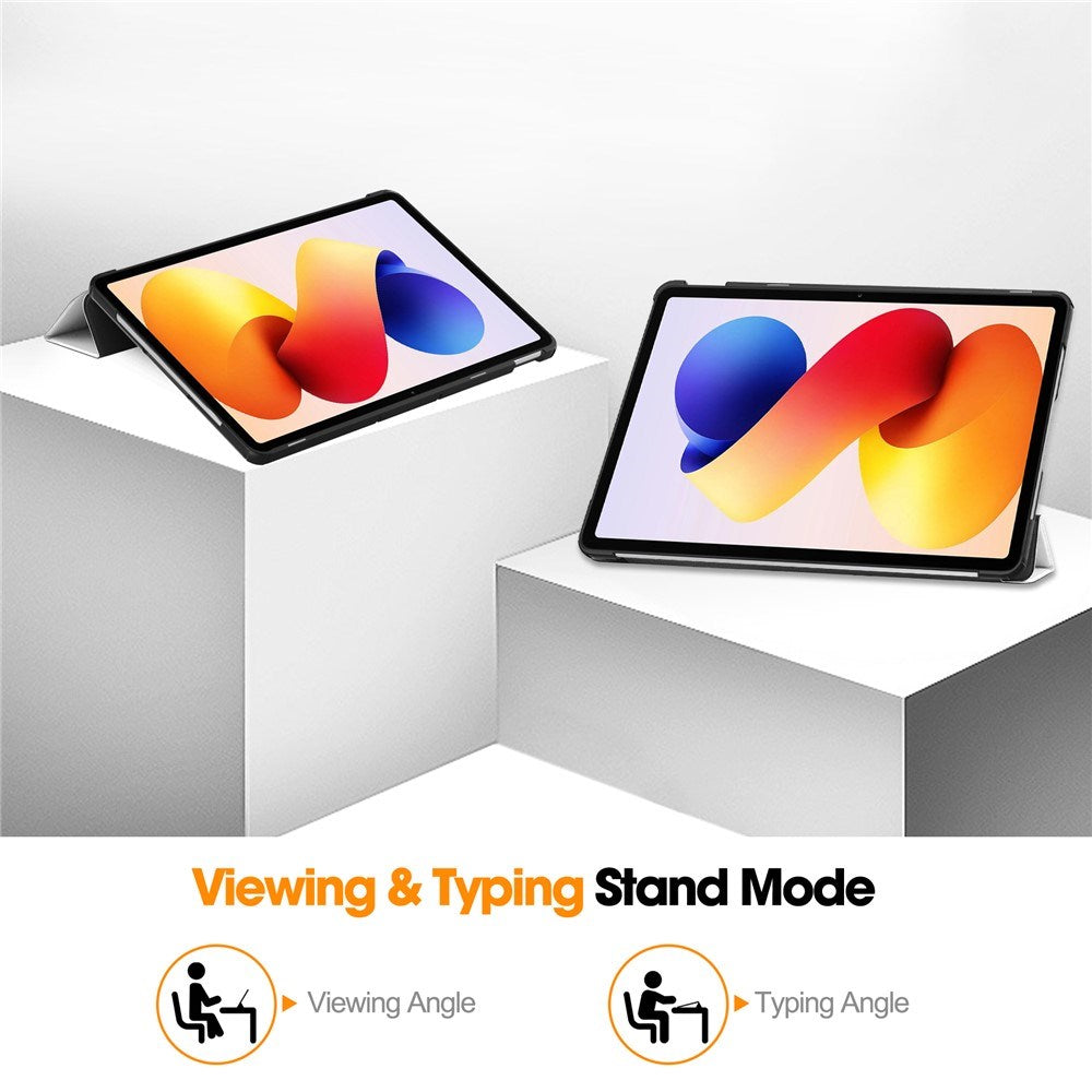 Xiaomi Redmi Pad 2 Pro EIDERWOOD Kunstskinn Flipp Deksel med Motiv - Sovende Katt