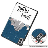 Xiaomi Redmi Pad 2 Pro EIDERWOOD Kunstskinn Flipp Deksel med Motiv - Sovende Katt
