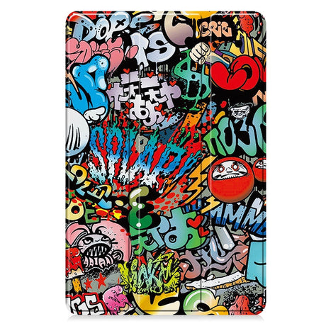 Xiaomi Redmi Pad 2 Pro EIDERWOOD Kunstskinn Flipp Deksel med Motiv - Graffiti