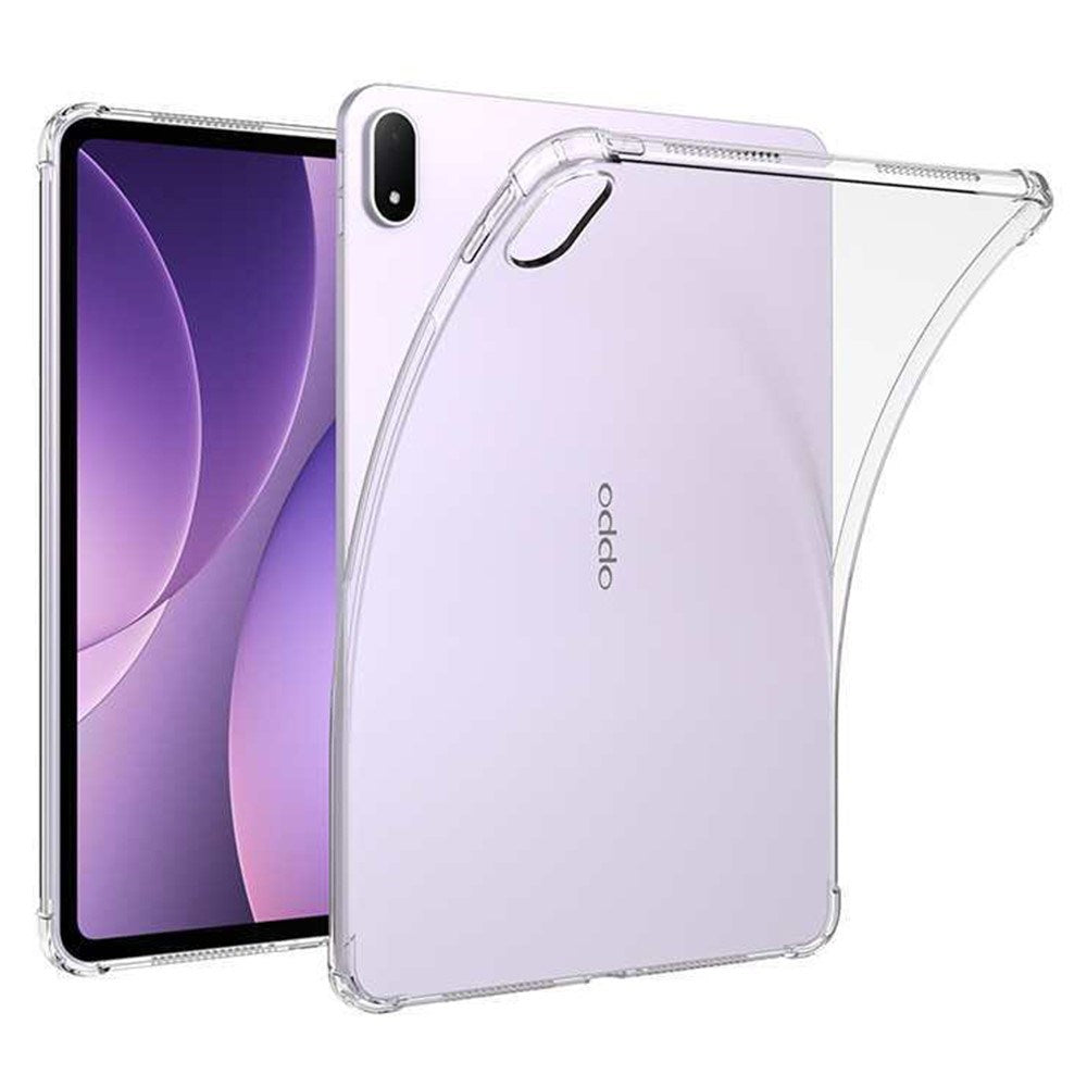 Oppo Pad 5 EIDERWOOD Fleksibelt Plast Deksel m. Støtabsorberende Hjørner - Gjennomsiktig