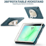 Samsung Galaxy Tab A11+ (Plus) EIDERWOOD Støtsikkert Deksel med 360 Graders Roterbar Støtte - Grønn