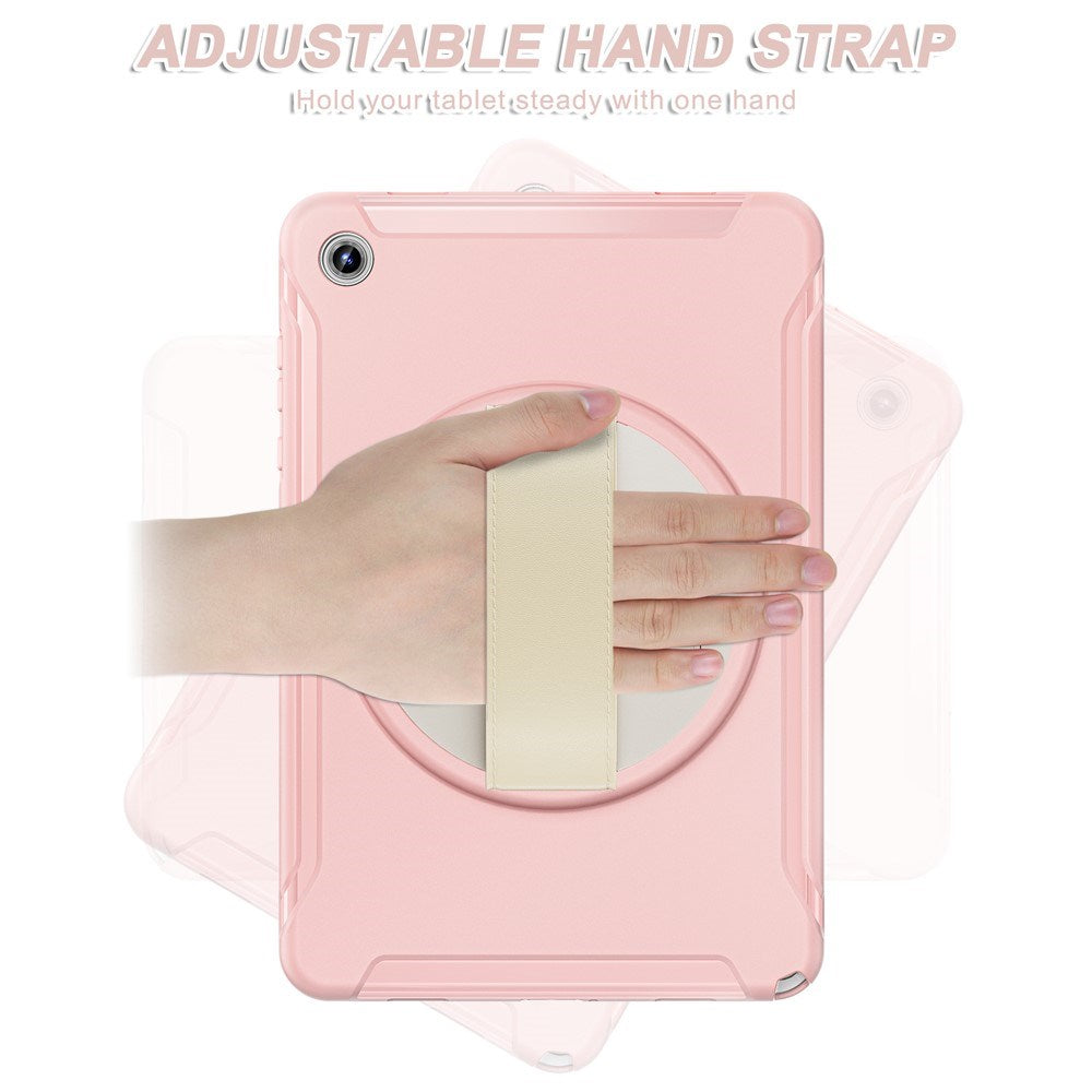 Samsung Galaxy Tab A11+ (Plus) EIDERWOOD Støtsikkert Deksel med 360 Graders Roterbar Støtte - Rosa