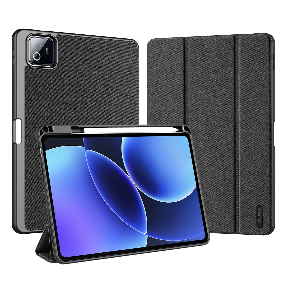 Xiaomi Pad 8 / 8 Pro / 7 / 7 Pro DUX DUCIS Tri-Fold Kunstskinn Flip Deksel - Svart