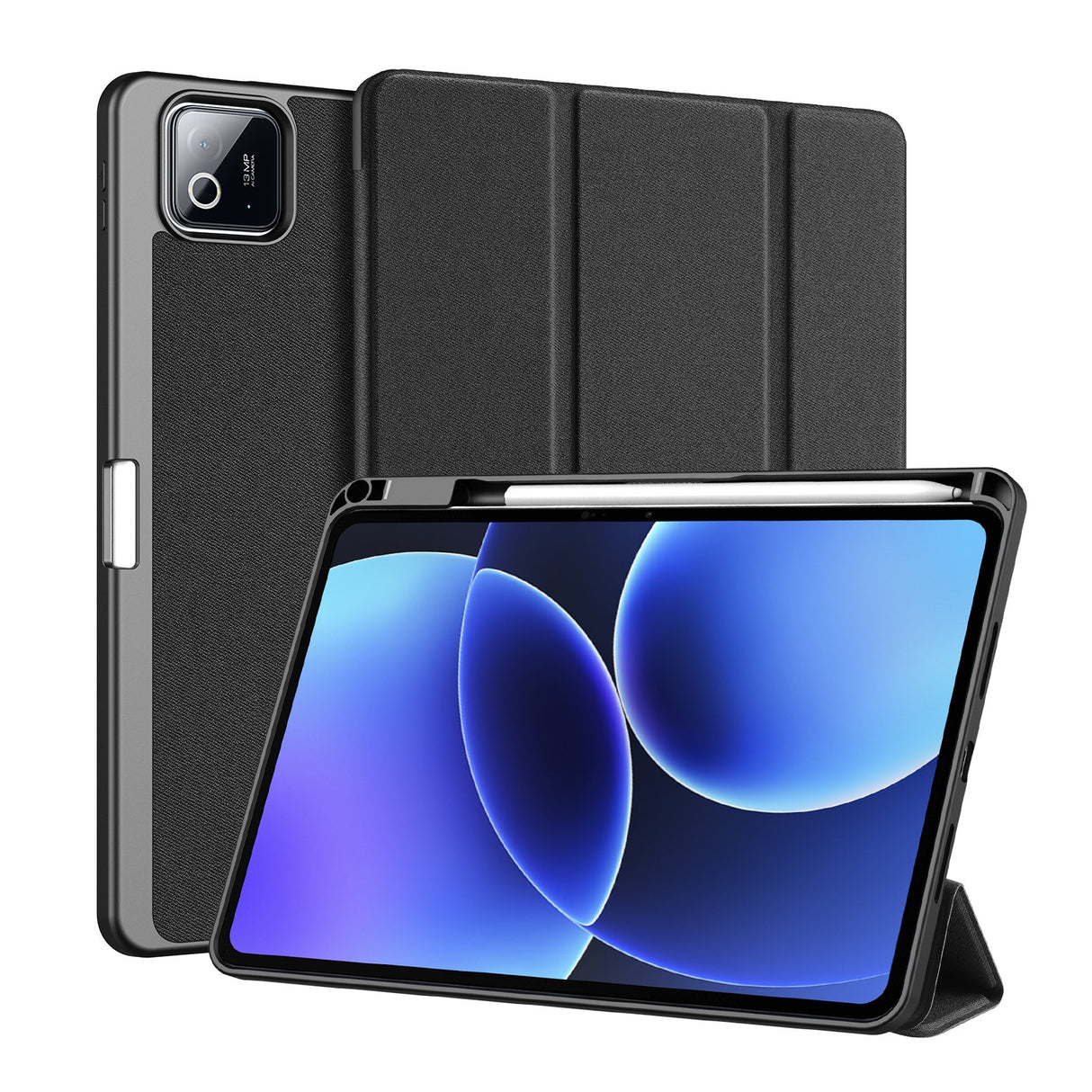 Xiaomi Pad 8 / 8 Pro / 7 / 7 Pro DUX DUCIS Tri-Fold Kunstskinn Flip Deksel - Svart