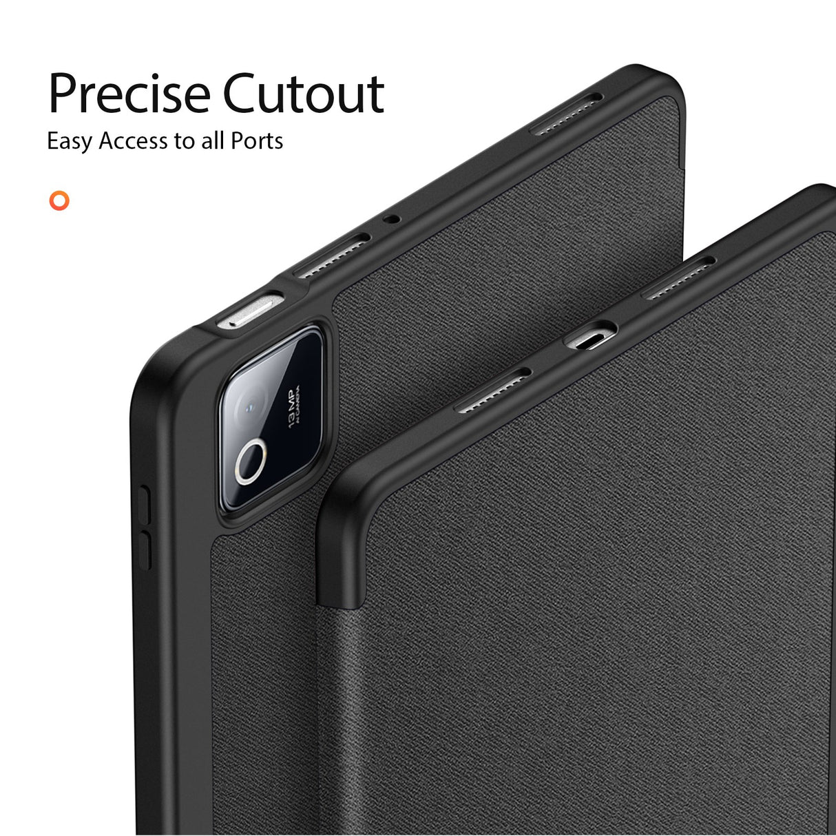 Xiaomi Pad 8 / 8 Pro / 7 / 7 Pro DUX DUCIS Tri-Fold Kunstskinn Flip Deksel - Svart