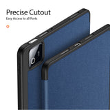Xiaomi Pad 8 / 8 Pro / 7 / 7 Pro DUX DUCIS Tri-Fold Kunstskinn Flip Deksel - Blå