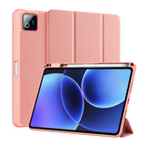 Xiaomi Pad 8 / 8 Pro / 7 / 7 Pro DUX DUCIS Tri-Fold Kunstskinn Flip Deksel - Rosa