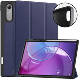 Lenovo Idea Tab Pro (2. Gen.) 13" EIDERWOOD Kunstskinn Flip Deksel m. Stativfunksjon & Pencil Holder - Blå