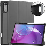 Lenovo Idea Tab Pro (2. Gen.) 13" EIDERWOOD Kunstskinn Flip Deksel m. Stativfunksjon & Pencil Holder - Grå