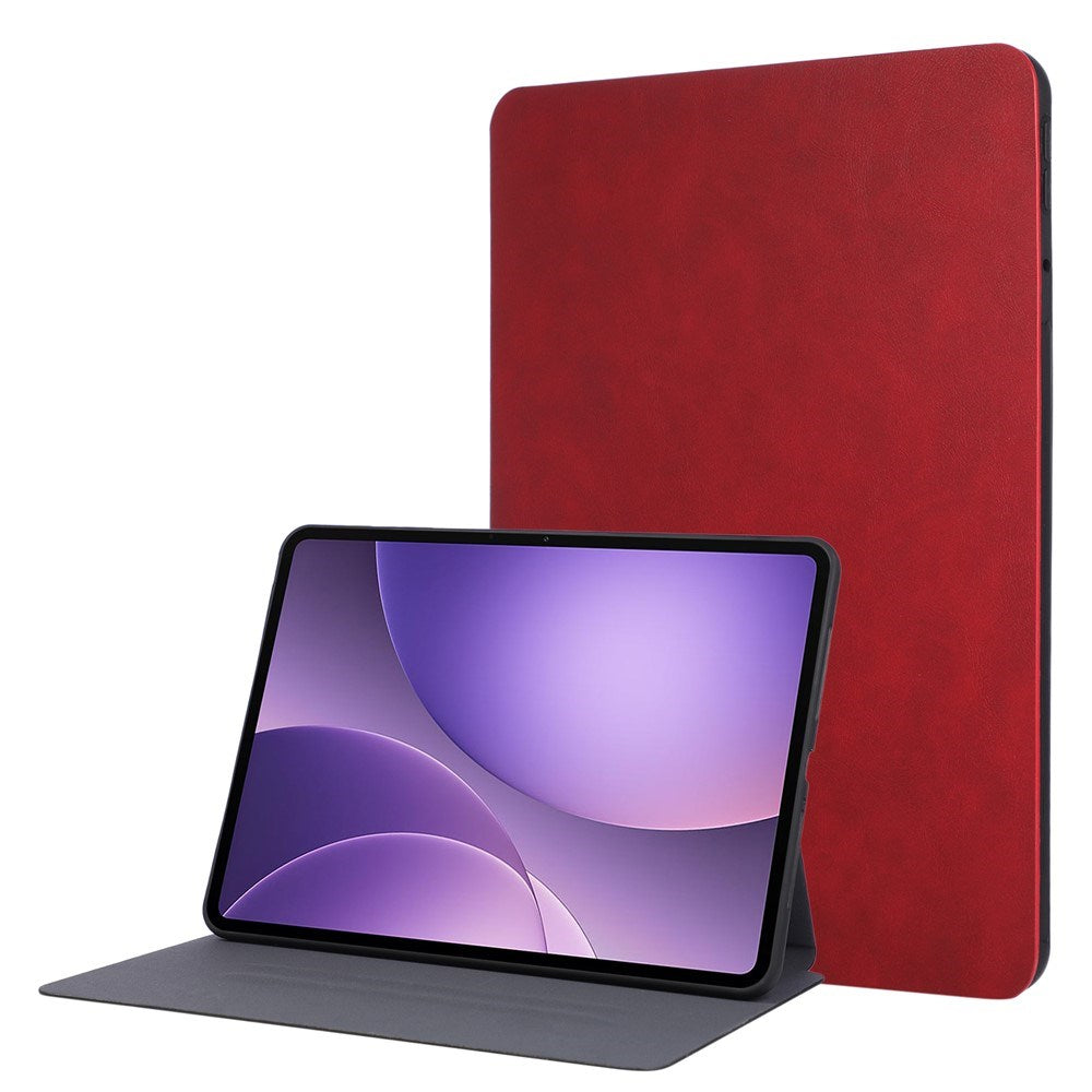 OPPO Pad 5 EIDERWOOD Kunstskinn Flip Deksel m. Ståfunksjon - Rød