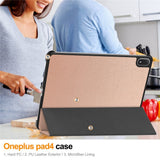 OnePlus Pad 4 EIDERWOOD Flipdeksel i Kunstskinn - Rose Gold