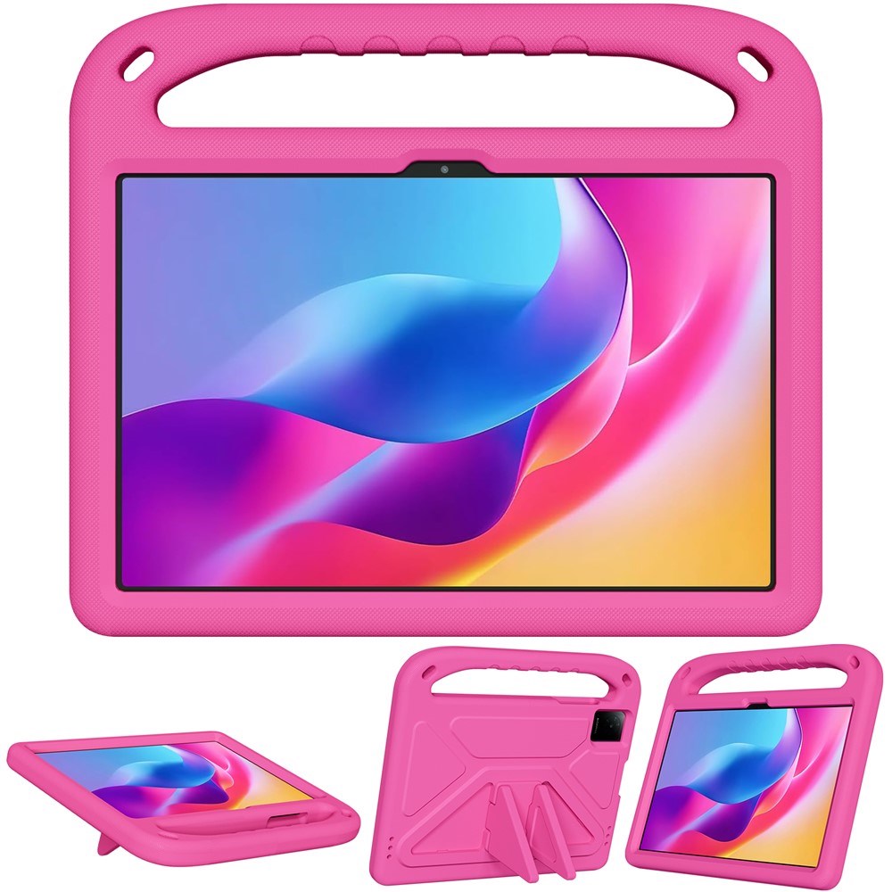 TCL Tab 10L Gen 4 EIDERWOOD Barne Deksel m. Håndtak & Stativ - Rosa