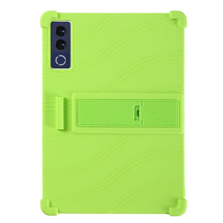 Lenovo Yoga Tab Plus Gen 2 13" EIDERWOOD Robust Silikon Deksel m. Justerbar Kickstand & Støtabsorberende Hjørner - Grønn