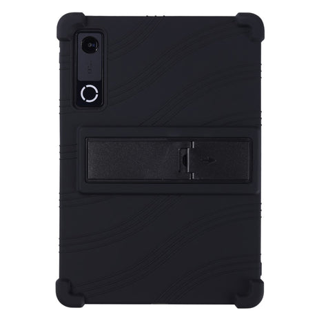 Lenovo Yoga Tab Gen 2 11.1" EIDERWOOD Robust Silikon Deksel m. Justerbar Kickstand & Støtabsorberende Hjørner - Svart