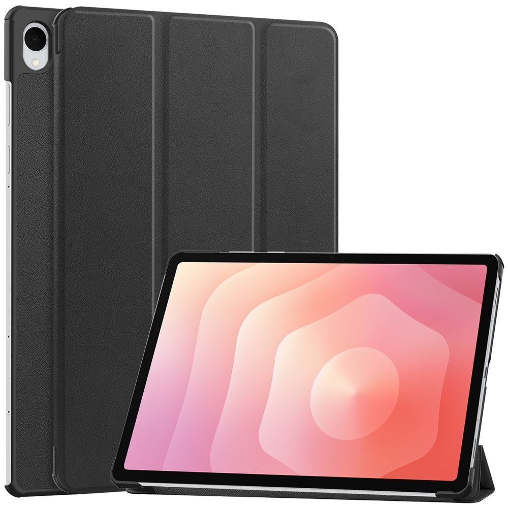 Samsung Galaxy Tab S12+ (Plus) EIDERWOOD Kunstskinn Deksel med Stativfunksjon - Svart