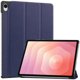 Samsung Galaxy Tab S12+ (Plus) EIDERWOOD Kunstskinn Deksel med Stativfunksjon - Blå