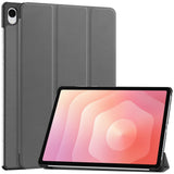 Samsung Galaxy Tab S12+ (Plus) EIDERWOOD Kunstskinn Deksel med Stativfunksjon - Grå