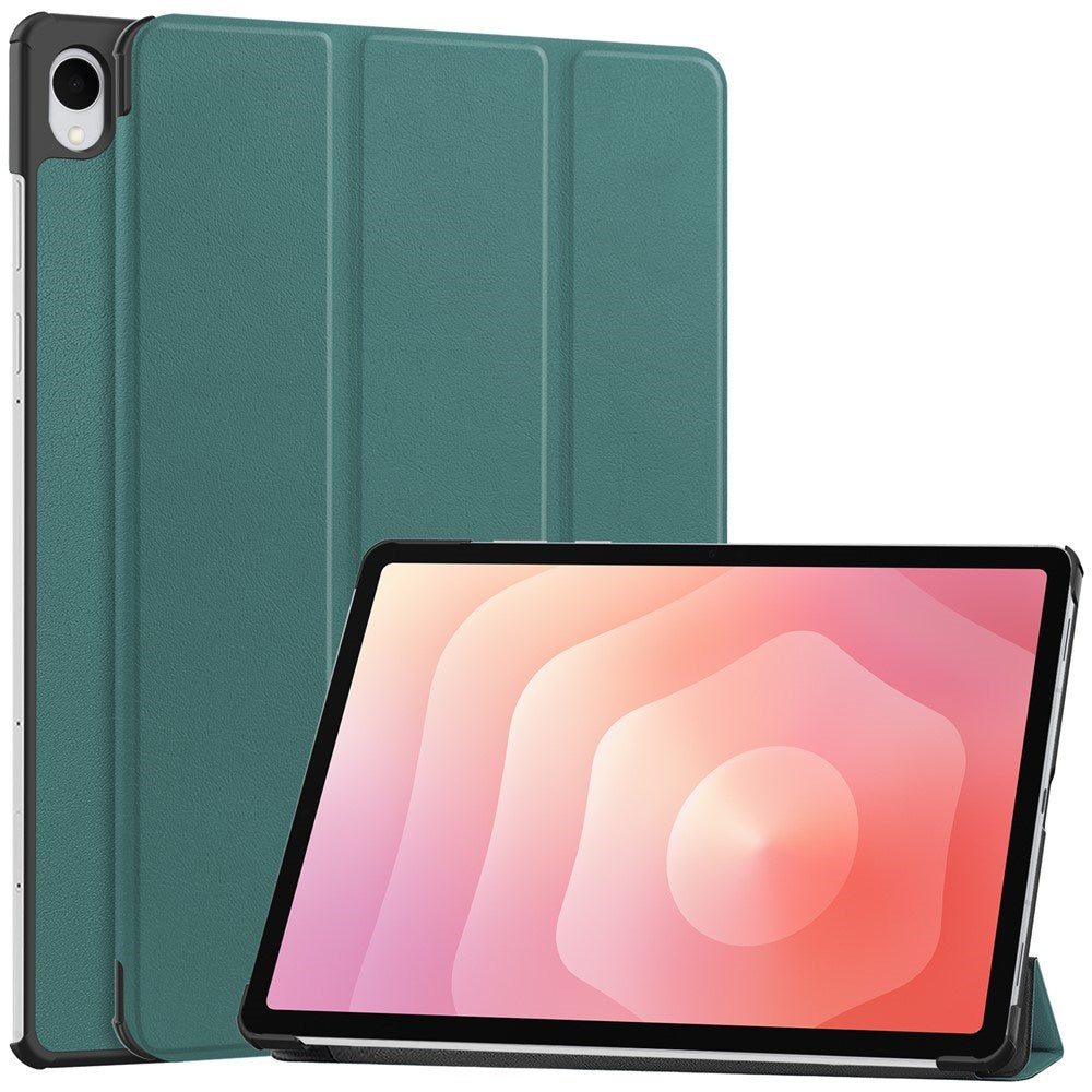 Samsung Galaxy Tab S12+ (Plus) EIDERWOOD Kunstskinn Deksel med Stativfunksjon - Grønn