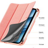 iPad Mini (2026) 8. Gen. DUX DUCIS DOMO Tri-Fold Kunstskinn Flip Deksel - Rosa