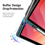 Samsung Galaxy Tab S12+ (Plus) DUX DUCIS Origami Hybrid Kunstskinn Flip Deksel - Grå