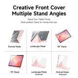 Samsung Galaxy Tab S12+ (Plus) DUX DUCIS Origami Hybrid Kunstskinn Flip Deksel - Rosa