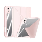 iPad Mini (2026) 8. Gen. DUX DUCIS MAGI Origami Hybrid Flip Deksel m. Ståfunksjon - Rosa
