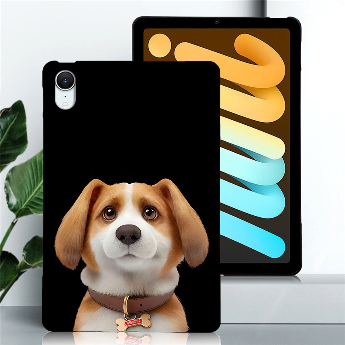 iPad Mini (2026) EIDERWOOD Fleksibelt Plast Deksel - Hund (Beagle-Harrier)
