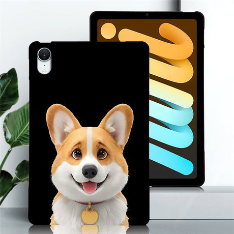iPad Mini (2026) 8. Gen. EIDERWOOD Fleksibelt Plast Deksel - Hund (Corgi)