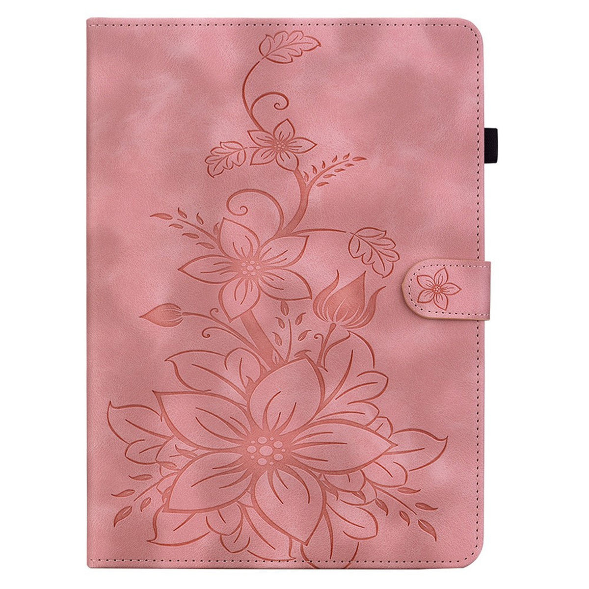iPad Mini (2026) 8. Gen. EIDERWOOD Blomster Teksturert Kunstskinn Flip Deksel - Rosa
