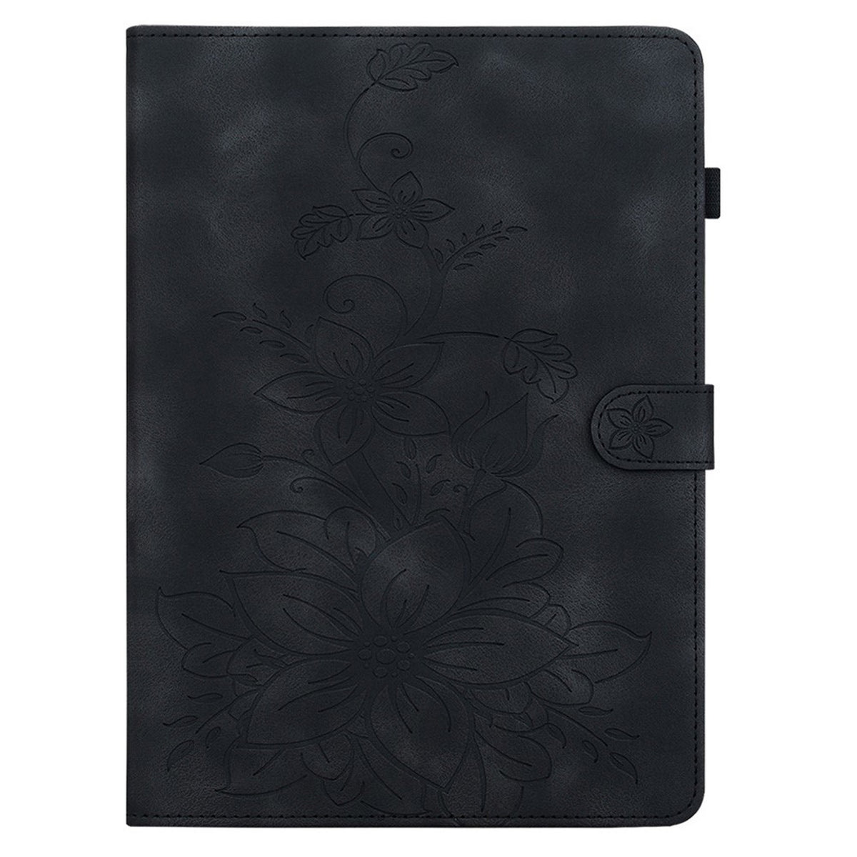 iPad Mini (2026) 8. Gen. EIDERWOOD Blomster Teksturert Kunstskinn Flip Deksel - Svart