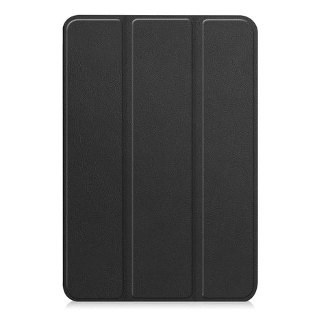 iPad Mini (2026) 8. Gen. EIDERWOOD Kunstskinn Tri-Fold Flip Deksel m. Støttefunksjon - Svart