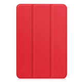 iPad Mini (2026) 8. Gen. EIDERWOOD Kunstskinn Tri-Fold Flip Deksel m. Støttefunksjon - Rød