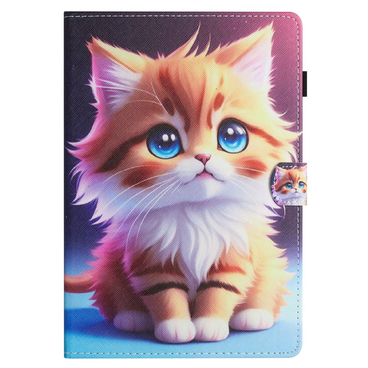 iPad Mini (2026) 8. Gen. EIDERWOOD Kunstskinn Flip Deksel m. Kortholder - Katt