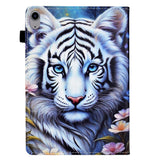 iPad Mini (2026) 8. Gen. EIDERWOOD Kunstskinn Flip Deksel m. Kortholder - Tiger