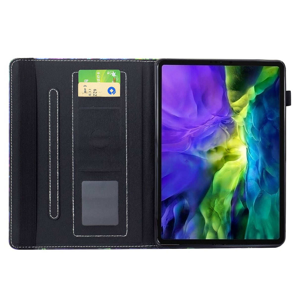 iPad Mini (2026) 8. Gen. EIDERWOOD Kunstskinn Flip Deksel m. Kortholder - Sommerfugler