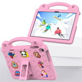 Lenovo Tab M10 (3. Gen) 10.1" (TB-328F/TB-328X) Barnedeksel m. Stativ og Håndholder - Rosa