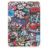 iPad 10.9" (2022) Tri-Fold Flip Deksel I Skinn - Graffiti