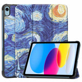 iPad 10.9" (2022) Tri-Fold Flip Deksel I Skinn - Starry Night