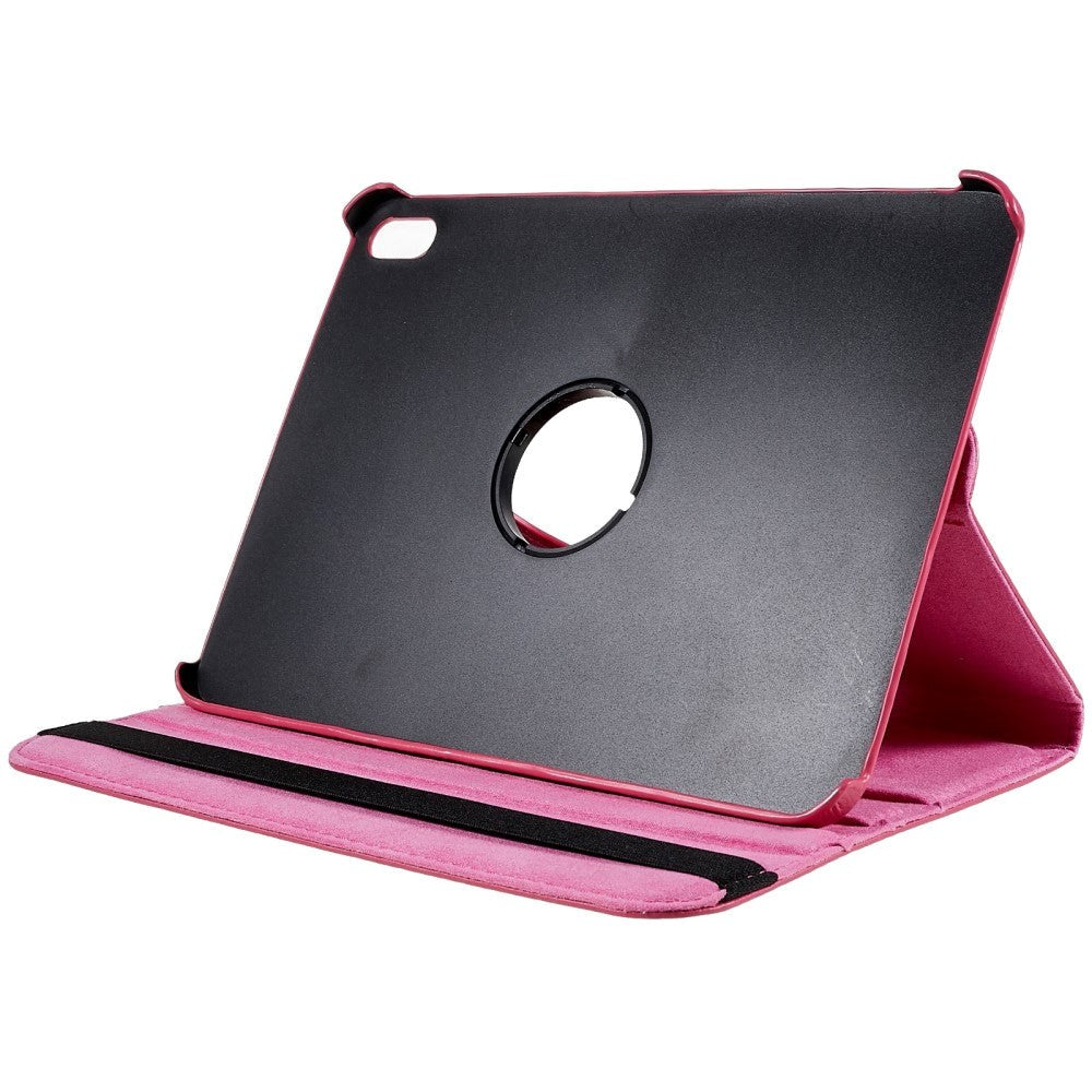 EIDERWOOD iPad 10.9" (2022) Klassisk Skinn Deksel m. 360⁰ Stativfunksjon - Rose