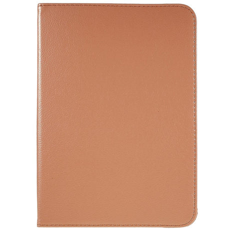 EIDERWOOD iPad 10.9" (2022) Klassisk Skinn Deksel m. 360⁰ Stativfunksjon - Rose Gold