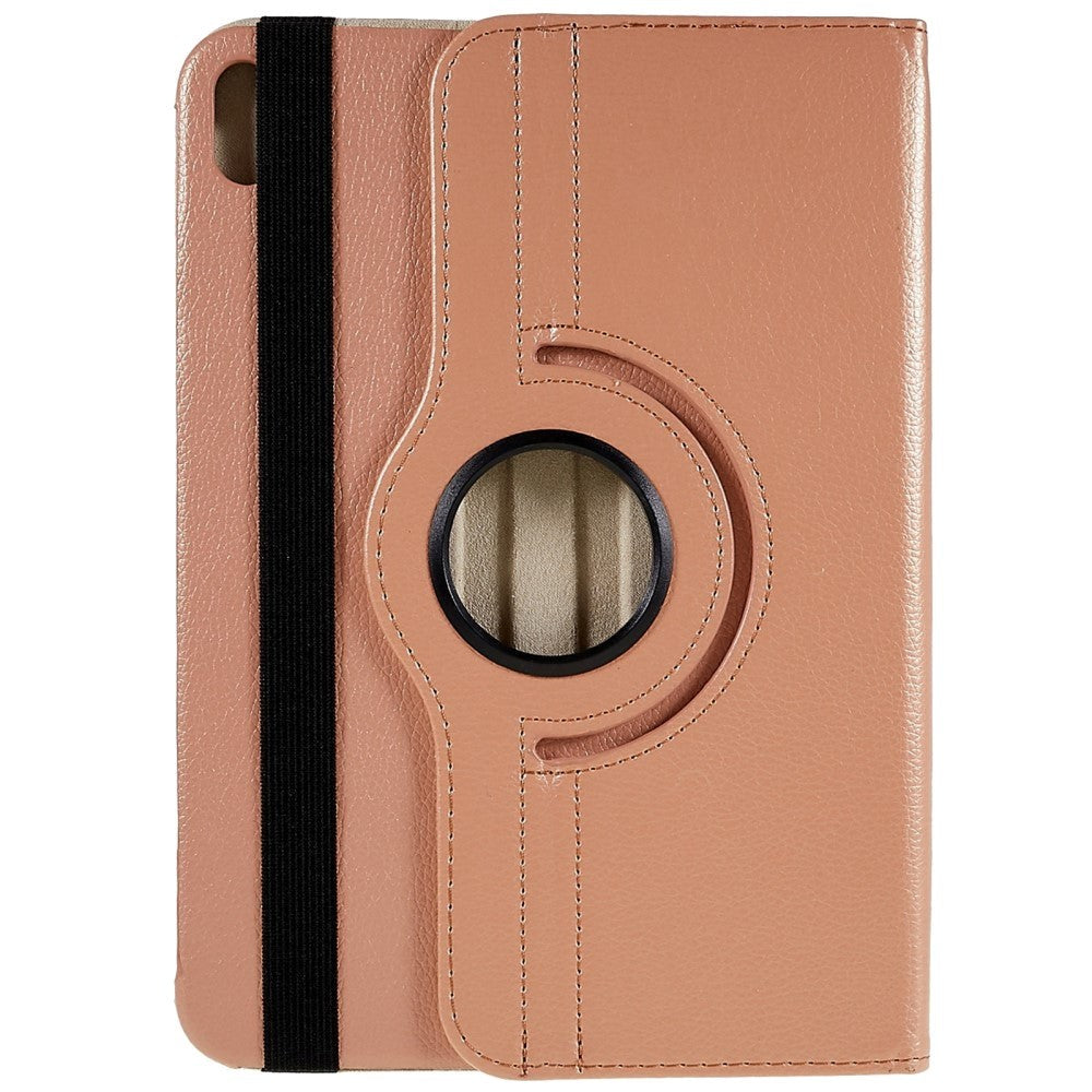 EIDERWOOD iPad 10.9" (2022) Klassisk Skinn Deksel m. 360⁰ Stativfunksjon - Rose Gold