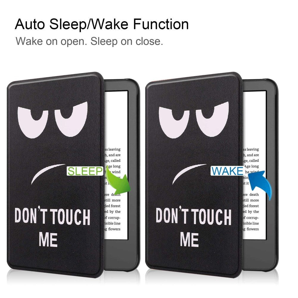 Amazon Kindle 11th Generation (2022) Kunstskinn Flip Deksel m. Sleep-Funksjon - "Don't Touch Me"