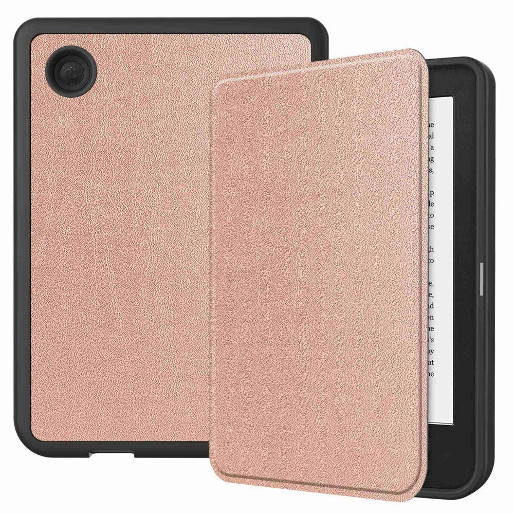 Kobo Clara 2E Kunstskinn Flip Deksel - Rose Gold