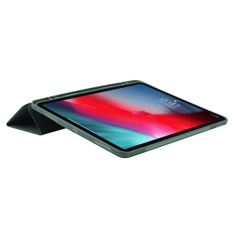 EIDERWOOD iPad Pro 11" (2022 / 2021 / 2020 / 2018) Tri-Fold Kunstskinn Flip Deksel – Mørkegrønn