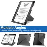 Amazon Kindle Scribe 11th Generation (2022) Origami Kunstskinn Deksel med Penneholder - Grå