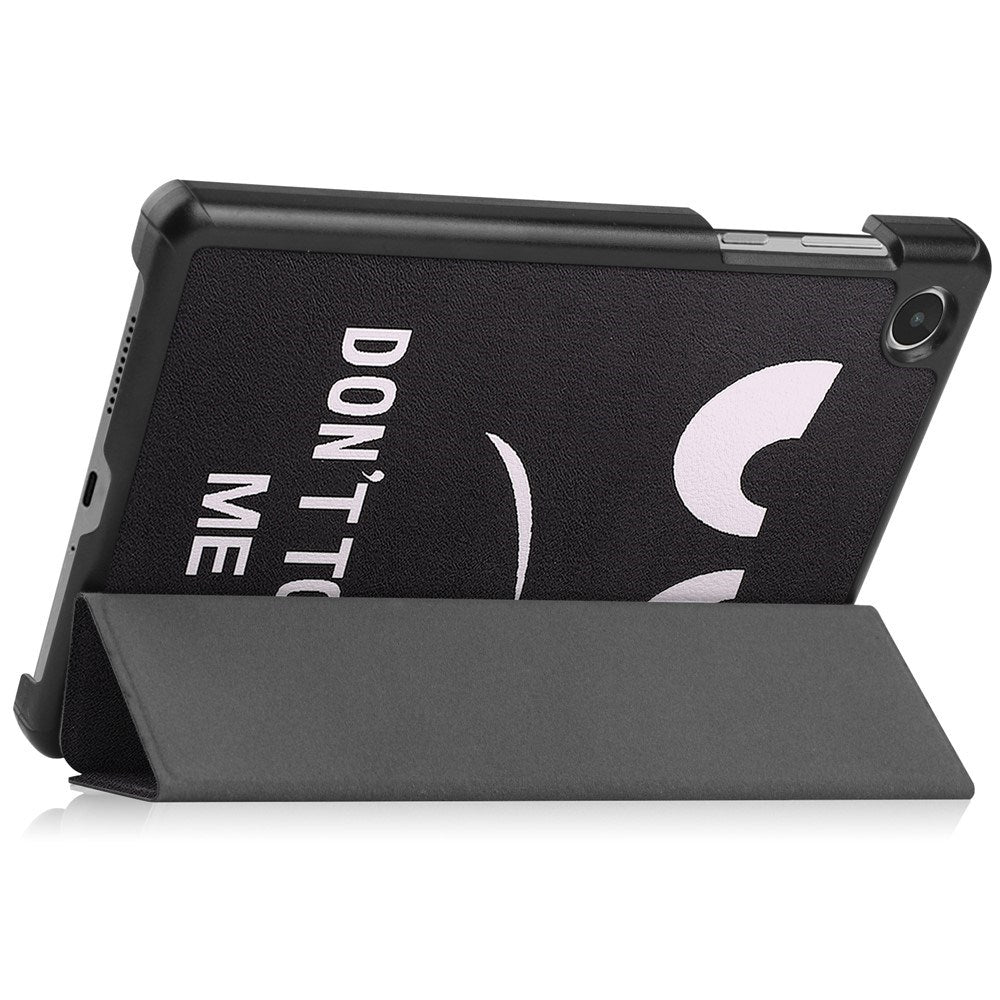 EIDERWOOD Lenovo Tab M8 (4. Gen.) Tri-Fold Kunstskinn Flip Deksel m. Mønster - Don't Touch Me